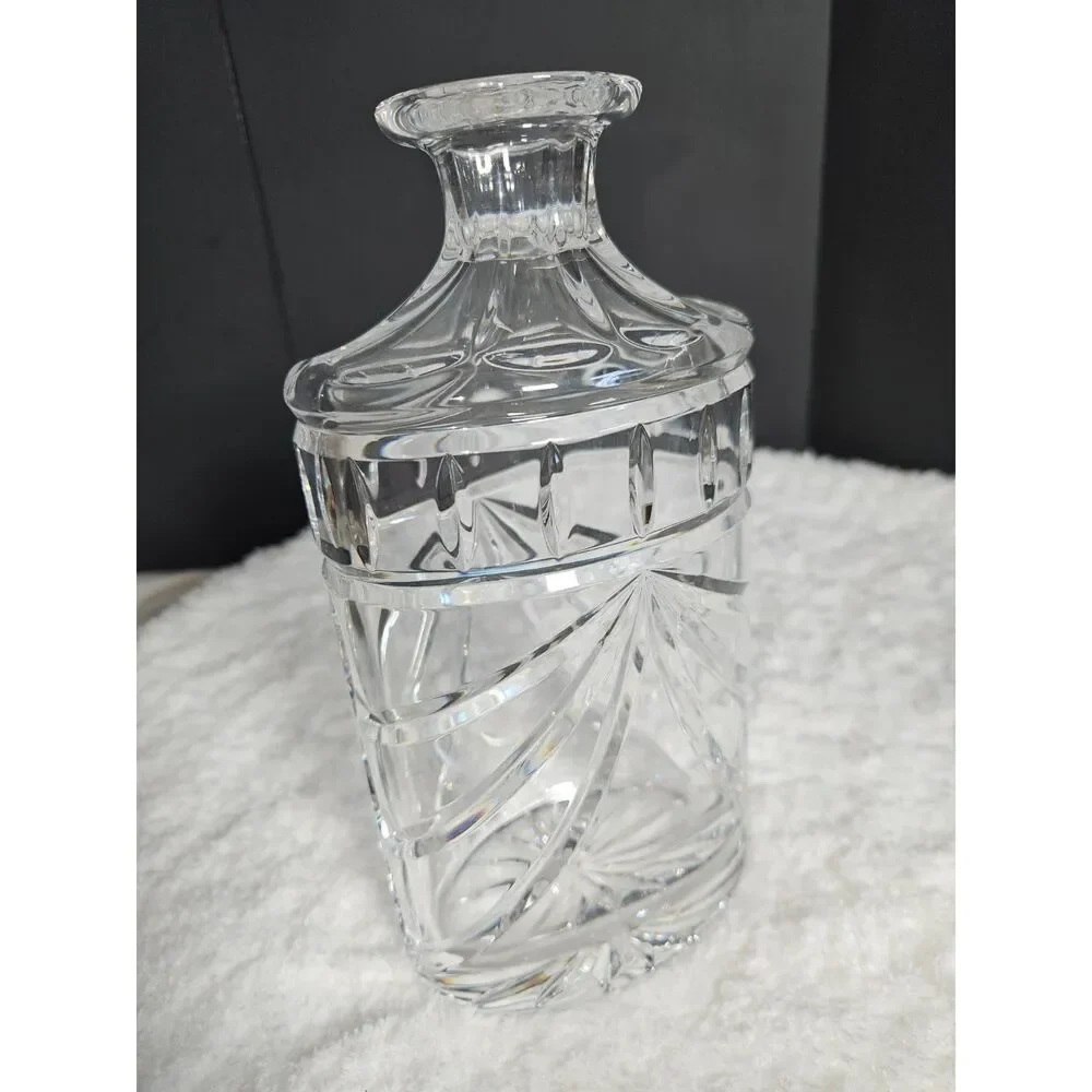 WATERFORD Overture Cut Crystal Decanter Faceted Original Stopper Pristine